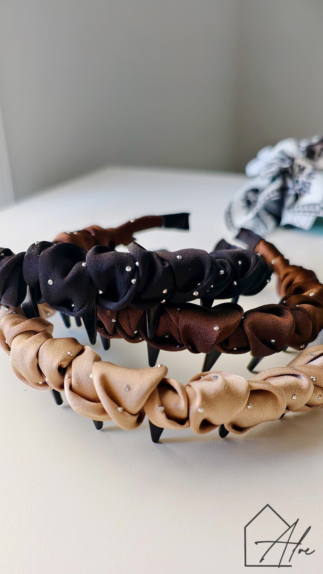 Non-Slip Fabric Headbands (Pack of 3) Korean Style Stays Put All Day