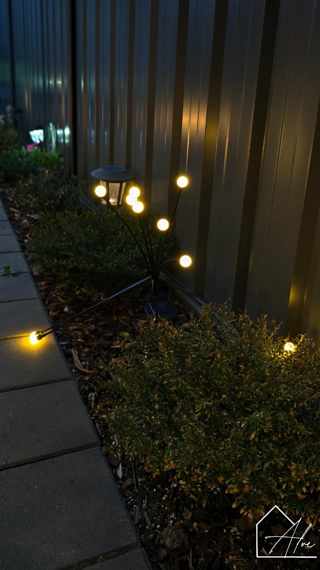 Solar Powered Firefly Garden Lights – Flexible LED Stakes for Magical Night Gardens