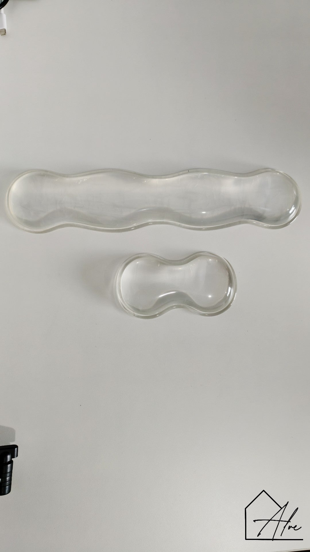 Transparent Silicone Wrist Rest Pad Set - Mouse & Keyboard