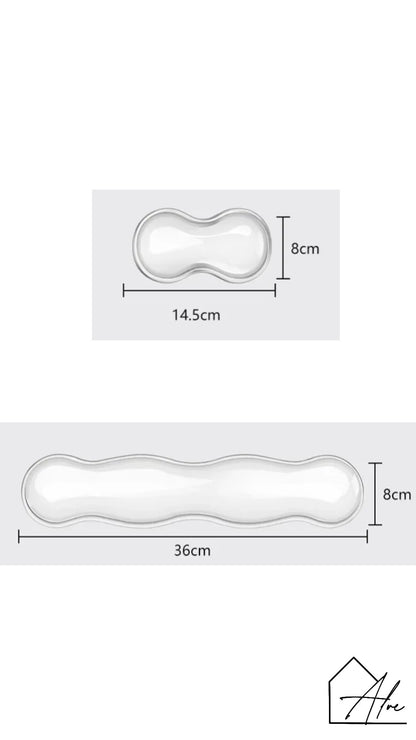 Transparent Silicone Wrist Rest Pad Set - Mouse & Keyboard
